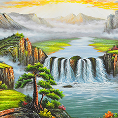 Chủ đề tranh PHONG CẢNH THỦY MẶC RỘNG - Thư viện tranh