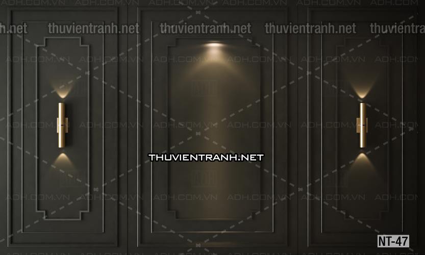 Tranh 3D Phào chỉ, giả tường Nội Thất hiện đại và tân cổ điển - Tranh tường chất lượng cao