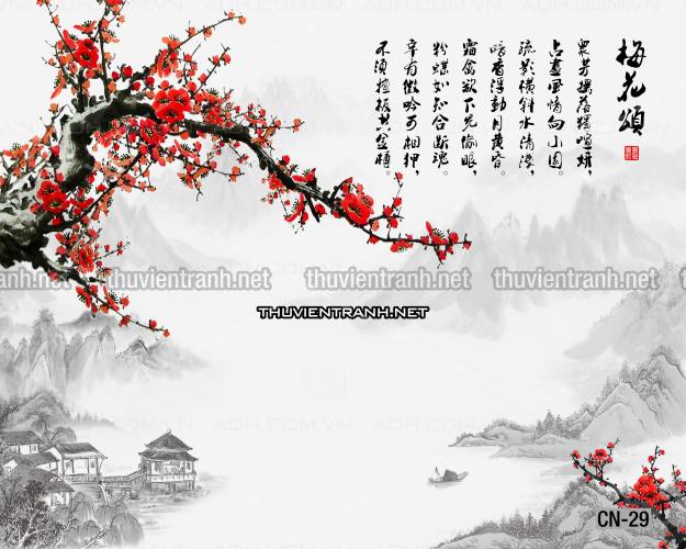 Tranh trang trí, tranh vẽ phong Cách Thủy mặc - Kết quả tìm kiếm tranh tường