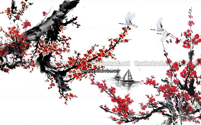 Tranh trang trí, tranh vẽ phong Cách Thủy mặc - Kết quả tìm kiếm tranh tường