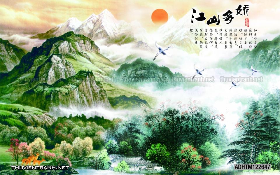 Tranh trang trí, tranh vẽ phong Cách Thủy mặc - Kết quả tìm kiếm tranh tường
