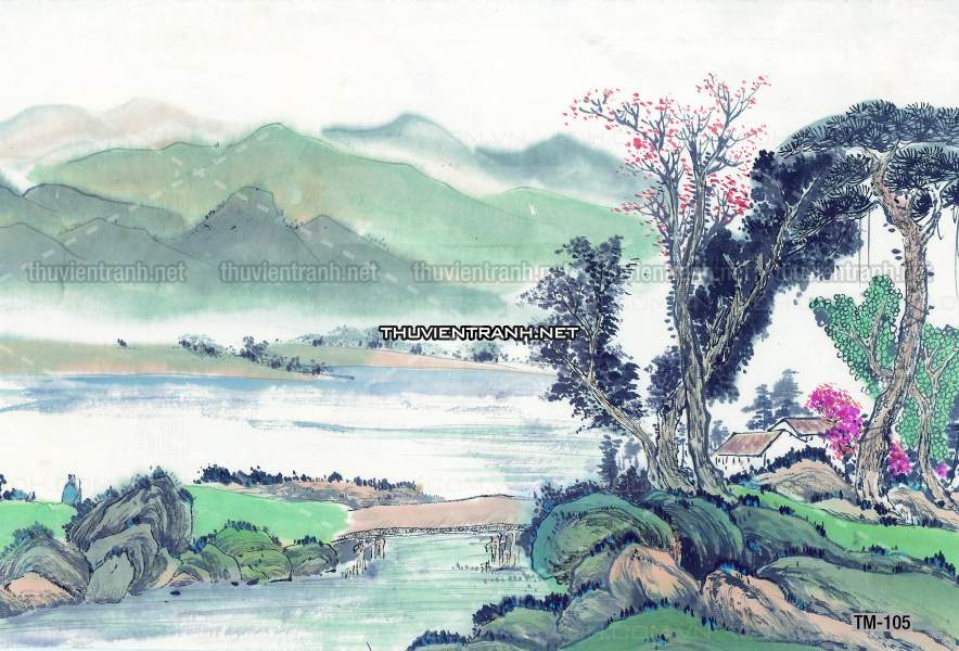 Tranh trang trí, tranh vẽ phong Cách Thủy mặc - Kết quả tìm kiếm tranh tường