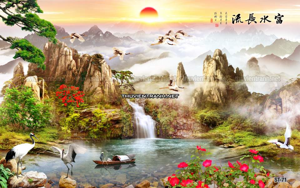TRANH SƠN THỦY HỮU TÌNH, TRANH PHONG CẢNH SÔNG NÚI, TRUNG QUỐC - Kết quả tìm kiếm tranh tường