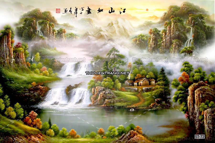 TRANH SƠN THỦY HỮU TÌNH, TRANH PHONG CẢNH SÔNG NÚI, TRUNG QUỐC - Kết quả tìm kiếm tranh tường