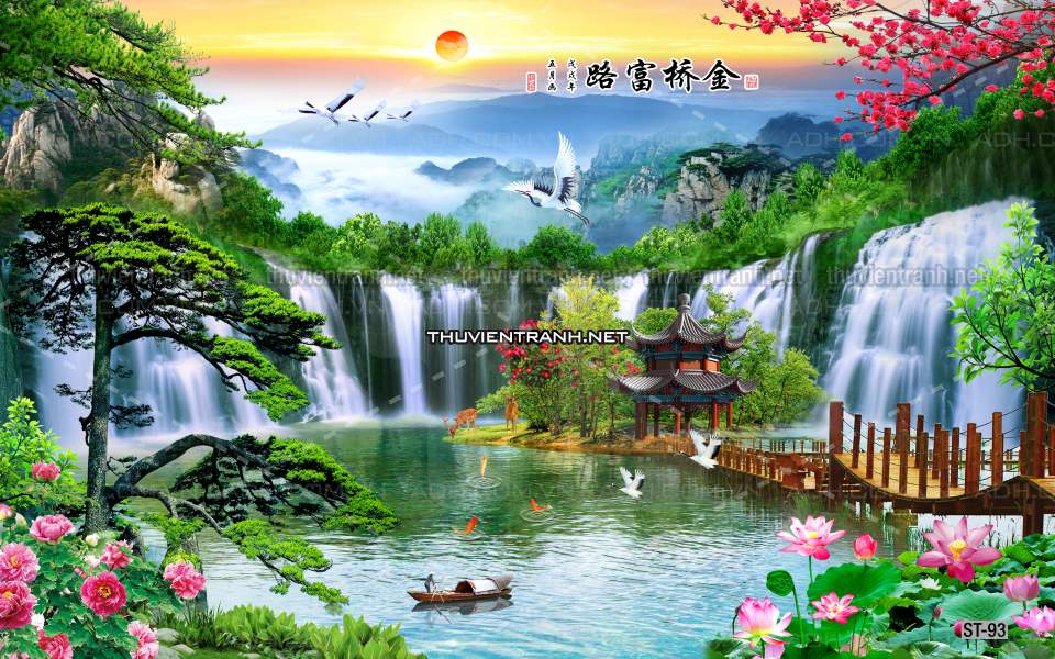 TRANH SƠN THỦY HỮU TÌNH, TRANH PHONG CẢNH SÔNG NÚI, TRUNG QUỐC - Kết quả tìm kiếm tranh tường