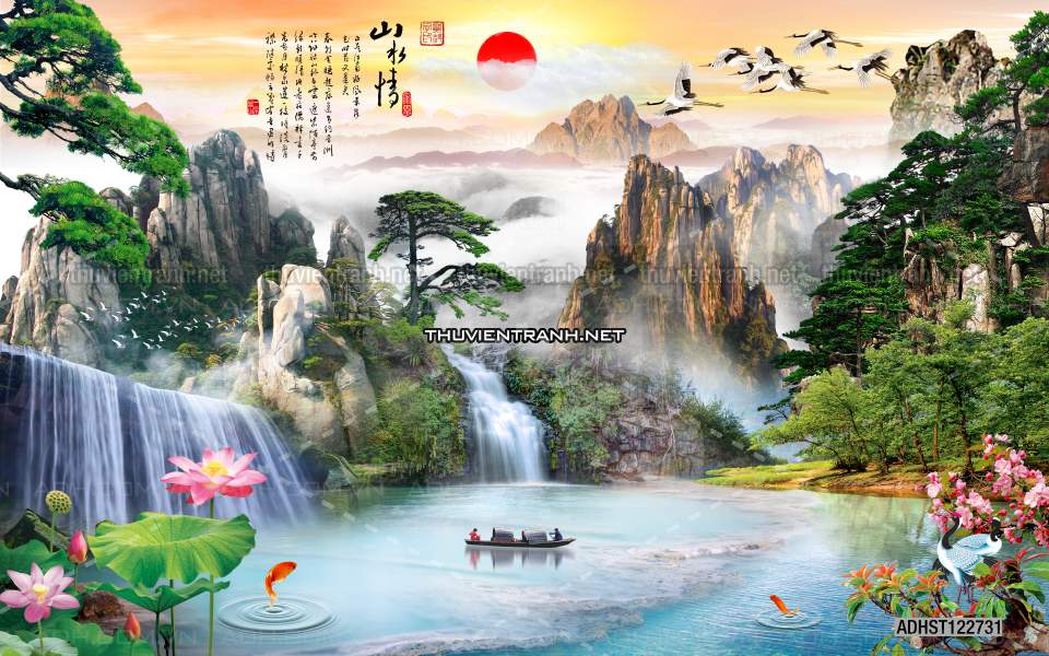 TRANH SƠN THỦY HỮU TÌNH, TRANH PHONG CẢNH SÔNG NÚI, TRUNG QUỐC - Kết quả tìm kiếm tranh tường