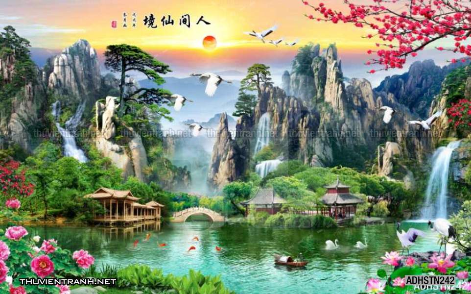TRANH SƠN THỦY HỮU TÌNH, TRANH PHONG CẢNH SÔNG NÚI, TRUNG QUỐC - Kết quả tìm kiếm tranh tường