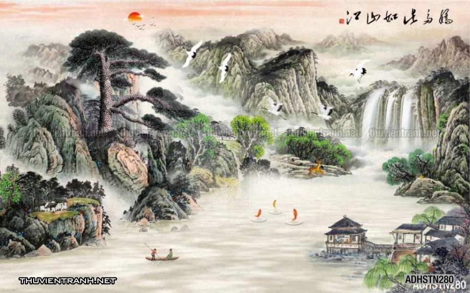 TRANH SƠN THỦY HỮU TÌNH, TRANH PHONG CẢNH SÔNG NÚI, TRUNG QUỐC - Kết quả tìm kiếm tranh tường
