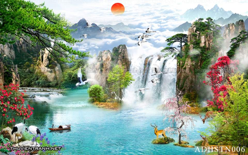 TRANH SƠN THỦY HỮU TÌNH, TRANH PHONG CẢNH SÔNG NÚI, TRUNG QUỐC - Kết quả tìm kiếm tranh tường