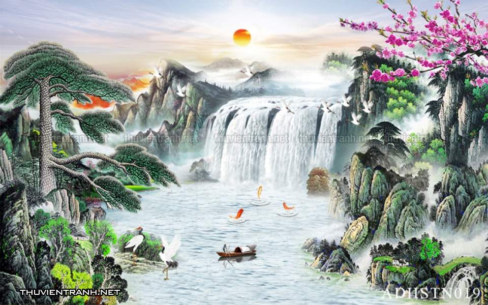 TRANH SƠN THỦY HỮU TÌNH, TRANH PHONG CẢNH SÔNG NÚI, TRUNG QUỐC - Kết quả tìm kiếm tranh tường
