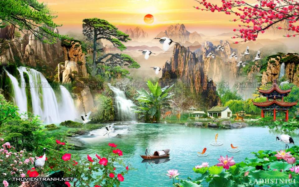 TRANH SƠN THỦY HỮU TÌNH, TRANH PHONG CẢNH SÔNG NÚI, TRUNG QUỐC - Kết quả tìm kiếm tranh tường