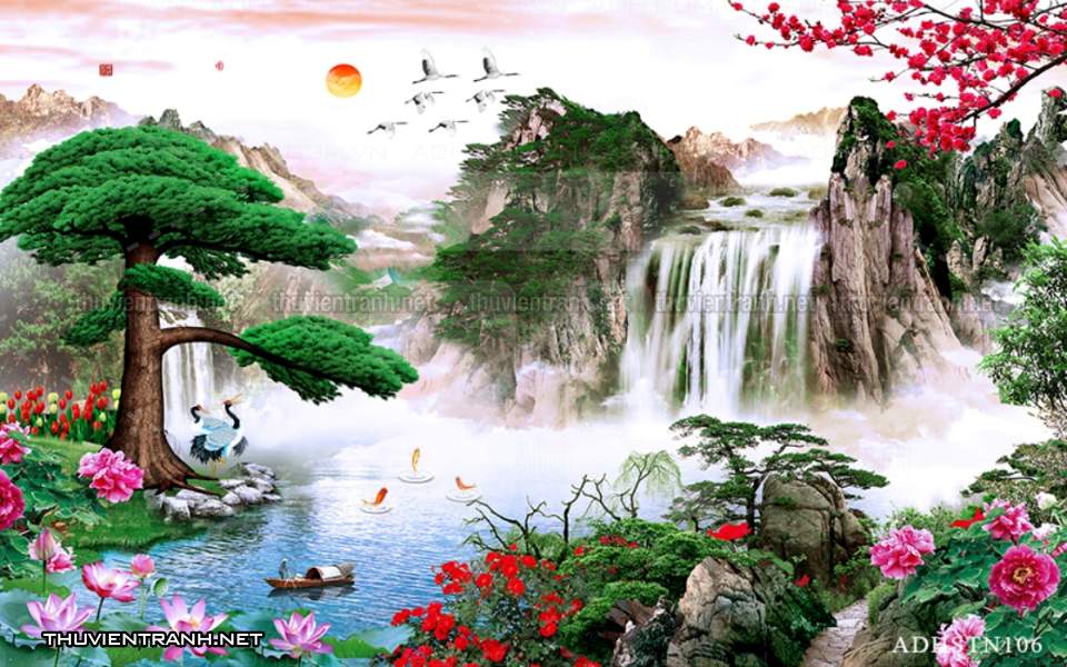 TRANH SƠN THỦY HỮU TÌNH, TRANH PHONG CẢNH SÔNG NÚI, TRUNG QUỐC - Kết quả tìm kiếm tranh tường