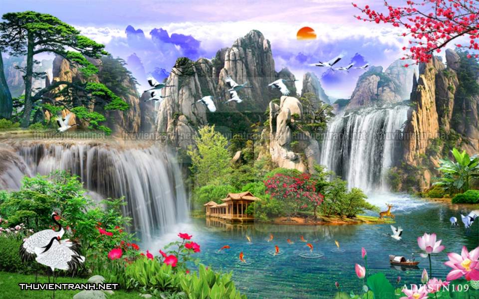 TRANH SƠN THỦY HỮU TÌNH, TRANH PHONG CẢNH SÔNG NÚI, TRUNG QUỐC - Kết quả tìm kiếm tranh tường