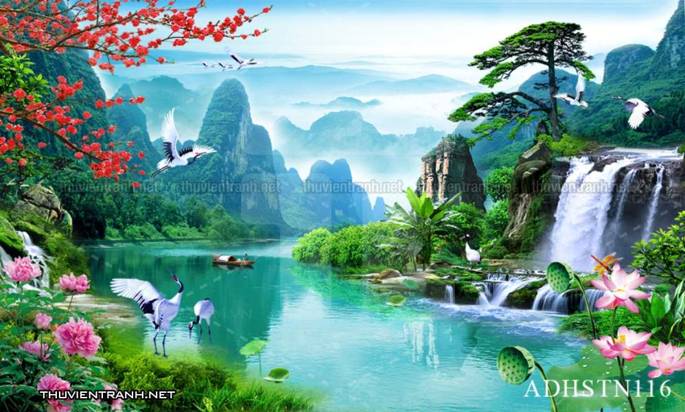 TRANH SƠN THỦY HỮU TÌNH, TRANH PHONG CẢNH SÔNG NÚI, TRUNG QUỐC - Kết quả tìm kiếm tranh tường