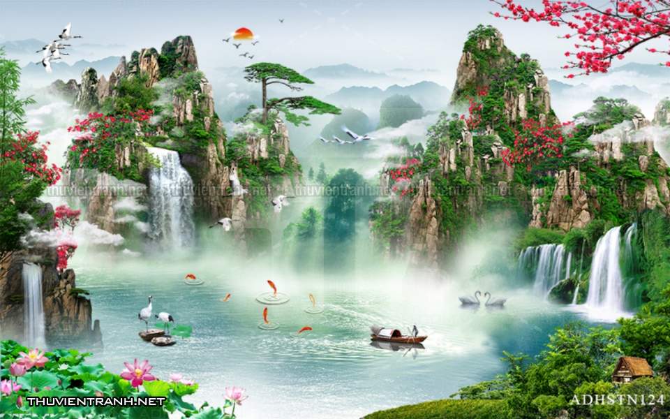 TRANH SƠN THỦY HỮU TÌNH, TRANH PHONG CẢNH SÔNG NÚI, TRUNG QUỐC - Kết quả tìm kiếm tranh tường