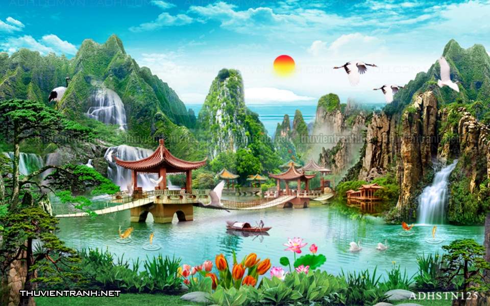 TRANH SƠN THỦY HỮU TÌNH, TRANH PHONG CẢNH SÔNG NÚI, TRUNG QUỐC - Kết quả tìm kiếm tranh tường