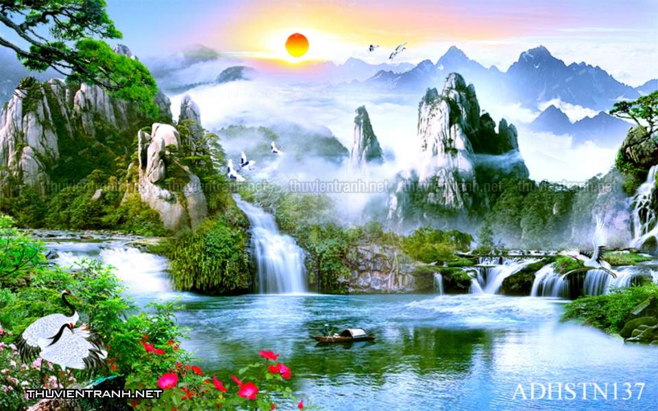 TRANH SƠN THỦY HỮU TÌNH, TRANH PHONG CẢNH SÔNG NÚI, TRUNG QUỐC - Kết quả tìm kiếm tranh tường