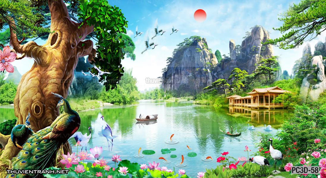 Tranh Phong cảnh 3D, Tranh phong cảnh hữu tình, phong cảnh đẹp - Kết quả tìm kiếm tranh tường