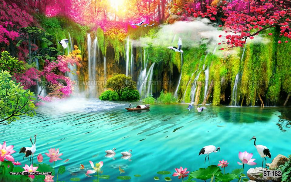Tranh thác nước, phong cảnh thác nước, thiên nhiên đẹp - Kết quả tìm kiếm tranh tường