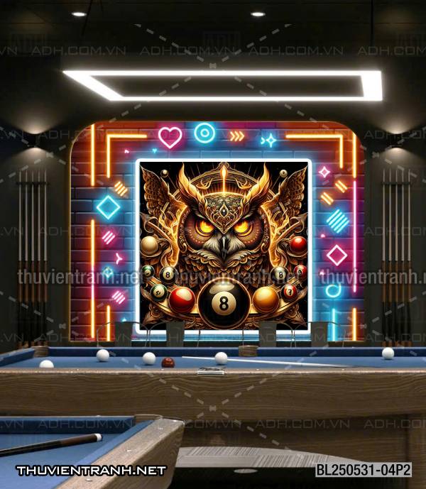  Tranh fantasy kỳ ảo trang trí quán bi-a, club billiard - Tranh tường chất lượng cao