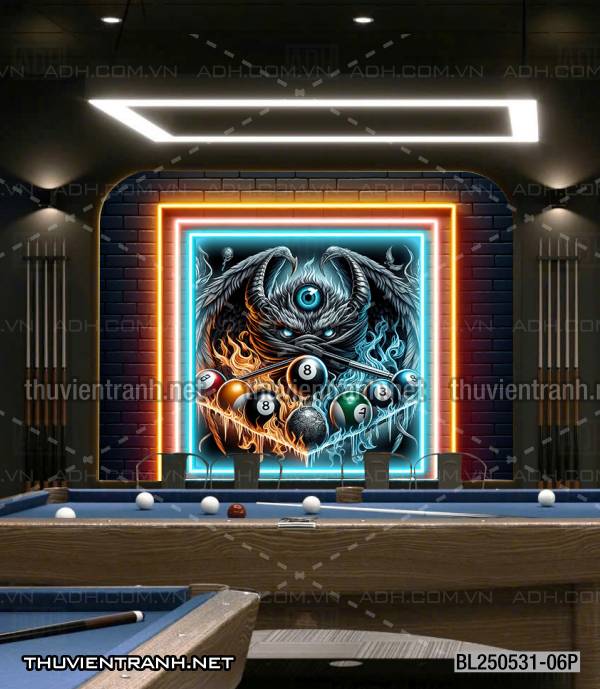  Tranh fantasy kỳ ảo trang trí quán bi-a, club billiard - Tranh tường chất lượng cao