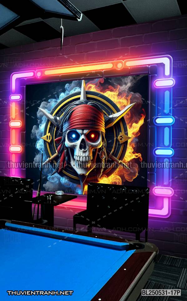  Tranh fantasy kỳ ảo trang trí quán bi-a, club billiard - Tranh tường chất lượng cao