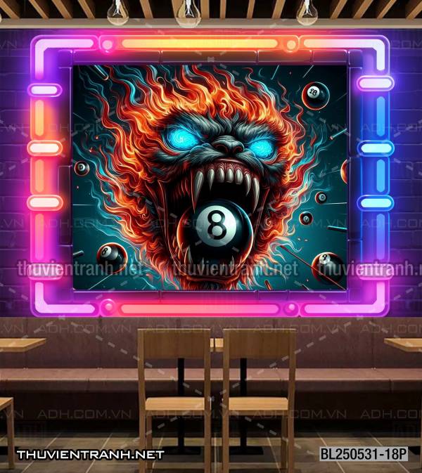  Tranh fantasy kỳ ảo trang trí quán bi-a, club billiard - Tranh tường chất lượng cao