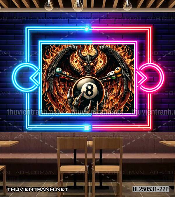  Tranh fantasy kỳ ảo trang trí quán bi-a, club billiard - Tranh tường chất lượng cao