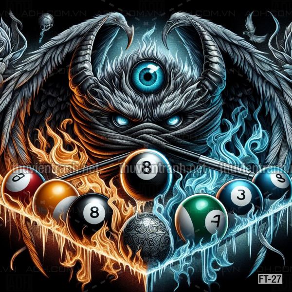  Tranh fantasy kỳ ảo trang trí quán bi-a, club billiard - Tranh tường chất lượng cao