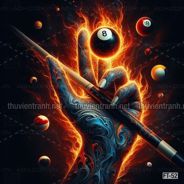 Tranh fantasy kỳ ảo trang trí quán bi-a, club billiard - Tranh tường chất lượng cao