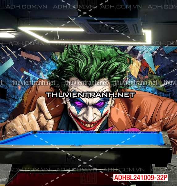 Tranh bi-a chủ đề Joker đầy màu sắc - Tranh tường chất lượng cao