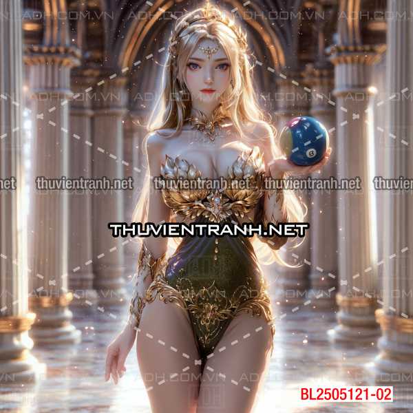  Bi-a nữ thần xinh đẹp - Tranh tường chất lượng cao