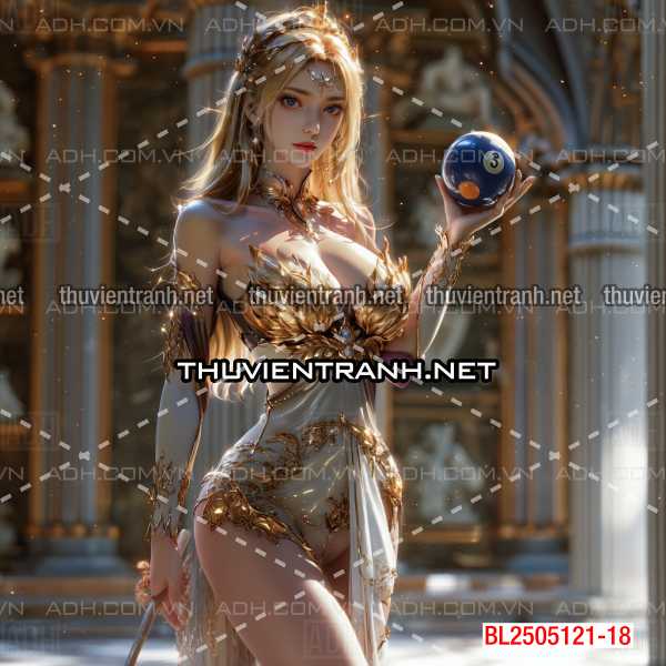  Bi-a nữ thần xinh đẹp - Tranh tường chất lượng cao