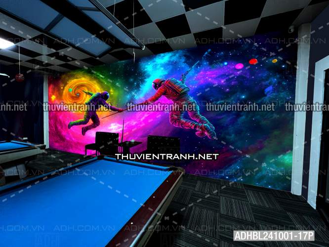  Bi-a Phi Hành gia Vũ Trụ màu sắc neon - Kết quả tìm kiếm tranh tường