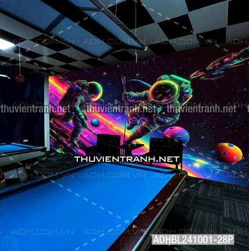  Bi-a Phi Hành gia Vũ Trụ màu sắc neon - Kết quả tìm kiếm tranh tường