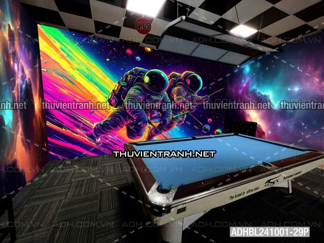  Bi-a Phi Hành gia Vũ Trụ màu sắc neon - Kết quả tìm kiếm tranh tường