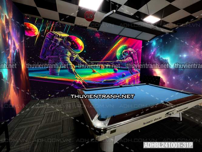  Bi-a Phi Hành gia Vũ Trụ màu sắc neon - Kết quả tìm kiếm tranh tường