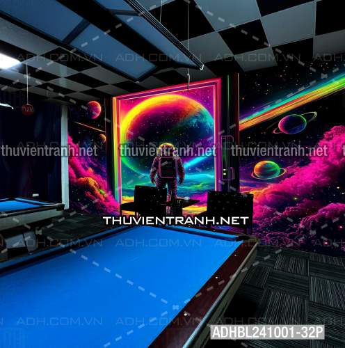  Bi-a Phi Hành gia Vũ Trụ màu sắc neon - Kết quả tìm kiếm tranh tường
