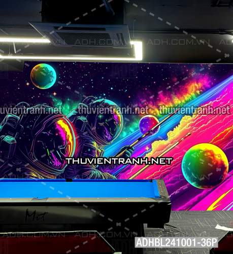  Bi-a Phi Hành gia Vũ Trụ màu sắc neon - Kết quả tìm kiếm tranh tường
