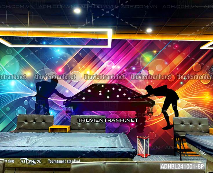 Tranh trang trí CLUB  Bi-a  trừu tượng màu sắc  - Kết quả tìm kiếm tranh tường