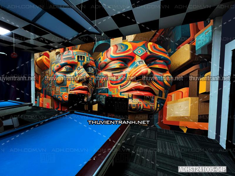  Tranh trang trí CLUB  Bi-a Siêu thực  trừu tượng màu sắc Neon - Kết quả tìm kiếm tranh tường