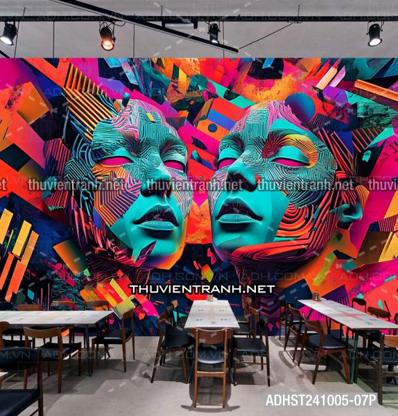  Tranh trang trí CLUB  Bi-a Siêu thực  trừu tượng màu sắc Neon - Kết quả tìm kiếm tranh tường