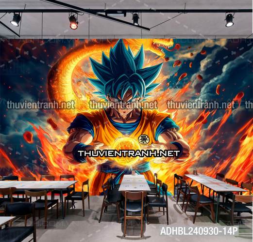 Tranh Bi-a Phong cách Anime Dragon Ball - Tranh tường chất lượng cao