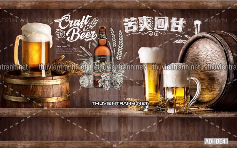 Tranh dán tường Quán Bia- Quán Nhậu - Kết quả tìm kiếm tranh tường