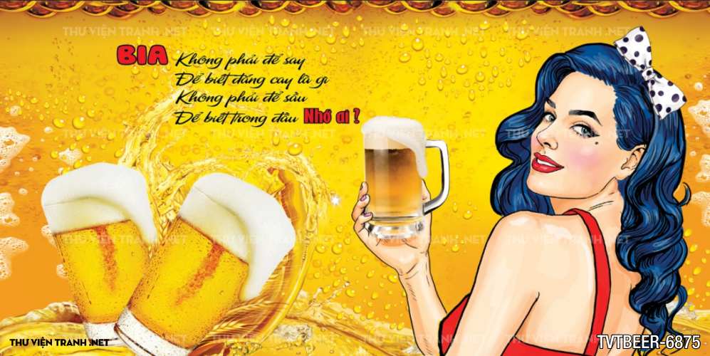 Tranh dán tường Quán Bia- Quán Nhậu  - Kết quả tìm kiếm tranh tường
