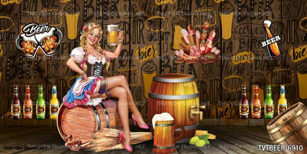 Tranh dán tường Quán Bia- Quán Nhậu  - Kết quả tìm kiếm tranh tường