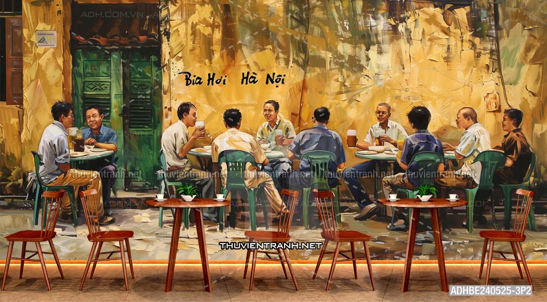 Tranh dán tường Quán Bia- Quán Nhậu- Quán lẩu, Quán nướng, quán ăn, Quán bia Hà Nội, Phố cổ Hà Nội - Kết quả tìm kiếm tranh tường