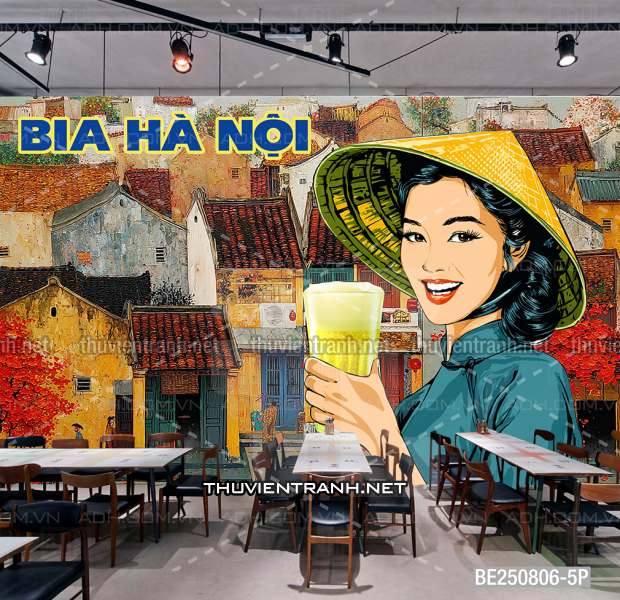 Tranh dán tường Quán Bia- Quán Nhậu- Quán lẩu, Quán nướng, quán ăn, Quán bia Hà Nội, Phố cổ Hà Nội - Kết quả tìm kiếm tranh tường