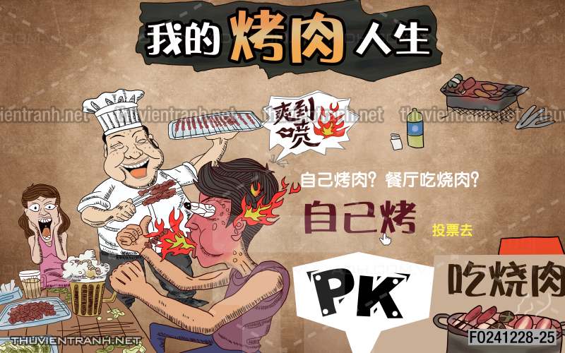 Tranh dán tường Quán Nhậu nướng - Kết quả tìm kiếm tranh tường
