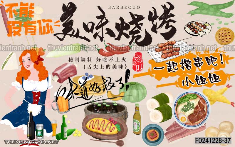 Tranh dán tường Quán Nhậu nướng - Kết quả tìm kiếm tranh tường